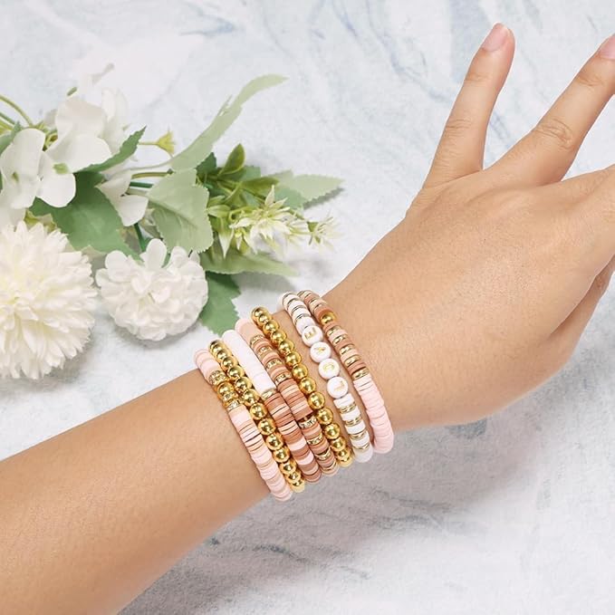 BEADSHUB Bracelet Making Kit for Girls, Jewellery Making Kit for Kids DIY Dead Set Making, Toys for Girls Age 6-12 Years Old .(Brown), Plastic